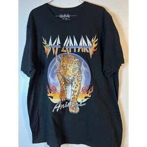 Deff Leopard Men’s 2xl Band Music Tshirt